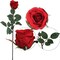24-Pack: Red Rose Bud Stems with Silk Foliage - Lifelike Floral for Arrangements, Weddings & Home Decor, Floral Home by Artificial Flowers